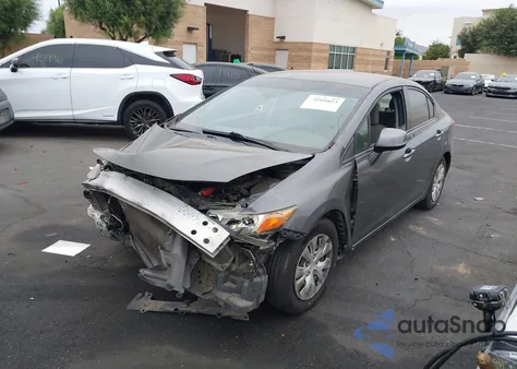 2012 Honda Civic Lx z USA, uszkodzony, nr VIN 2HGFB2F57CH525299